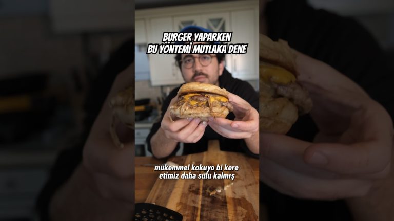 Burgerde bunu dene! | soğan smash