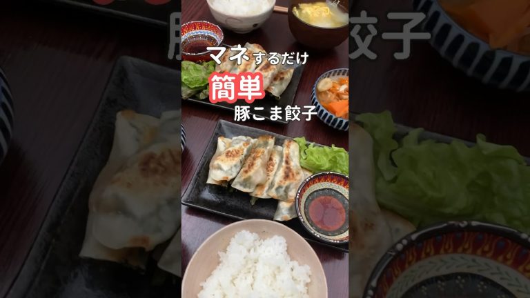 27歳ふたり暮らし夜ご飯|豚こま餃子と春雨サラダ　#料理 #献立 #自炊 #簡単レシピ #毎日ご飯