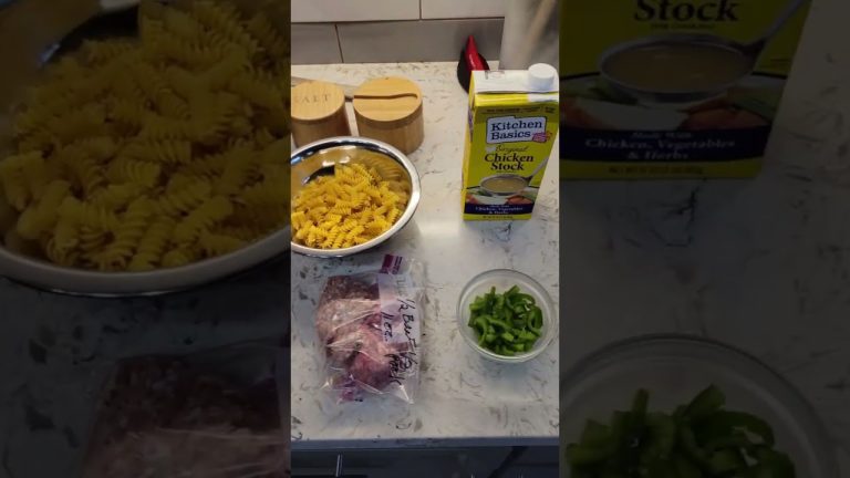 Mise en Place & Prep: CC Fridge/Pantry Beef & Pork Pasta!