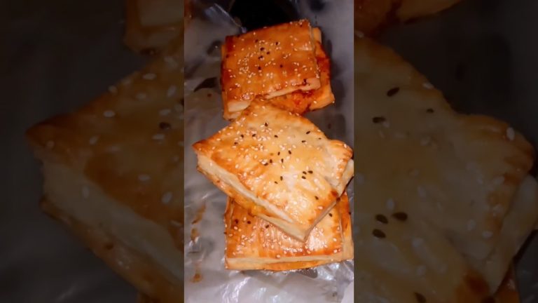 Chicken Patties with homemade puff pastry #ytshorts  #shorts