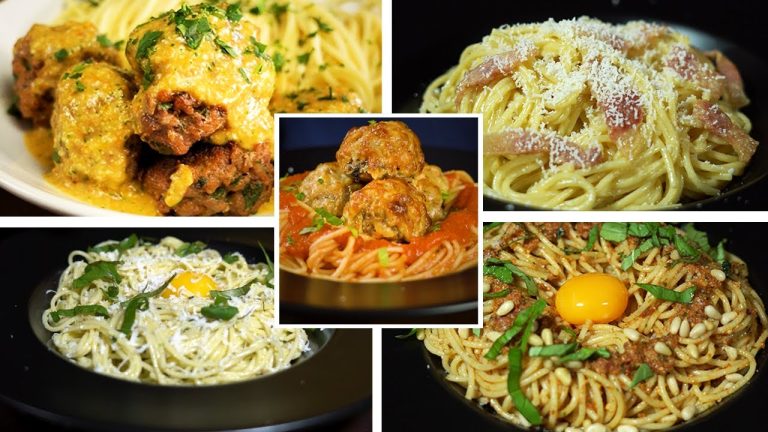 ASMR | 5 pasta recipes with cheese !