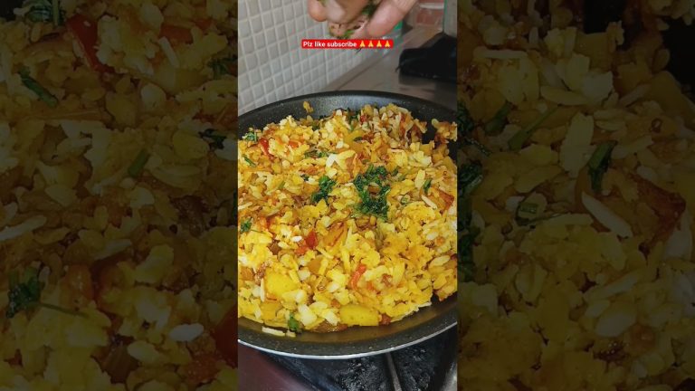 #आज छोटू से किचन मै बना पोहा 😱🤯|Poha recipe🔥🥰| #food #recipe #cooking #foodie #kitchenhacks #shorts
