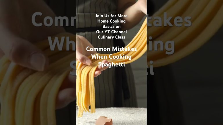 How to Cook Spaghetti