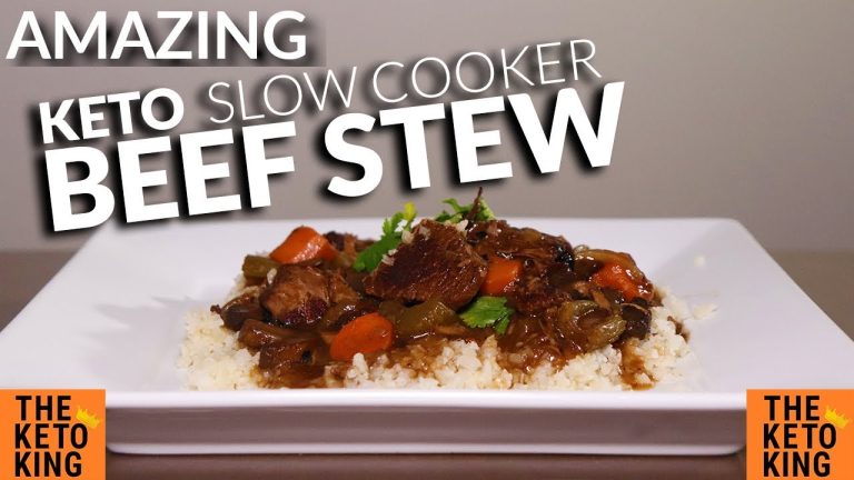 DELICIOUS Keto Slow Cooker Beef Stew Recipe | EASY Beef Stew Slow Cooker Keto | Keto Beef Stew