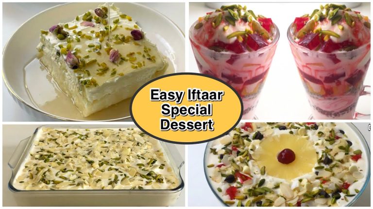 4 Delicious Ramadan Dessert Recipes – Quick & Easy dessert by Sariya