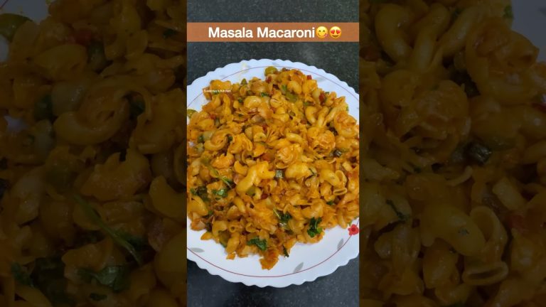 Macaroni Recipe | Masala Macaroni | How to make macaroni | Masala Pasta😋😍  #asmr #viralo