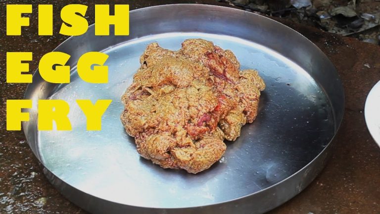 Fish Egg Fry Recipes | Rohu Fish Egg Spicy Fry by Daddy Cooking | Rohu Fish Curry