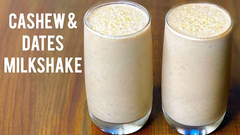 Cashew & Dates Milkshake Recipe | Special Milkshake Recipe | Cashew & Dates Smoothie