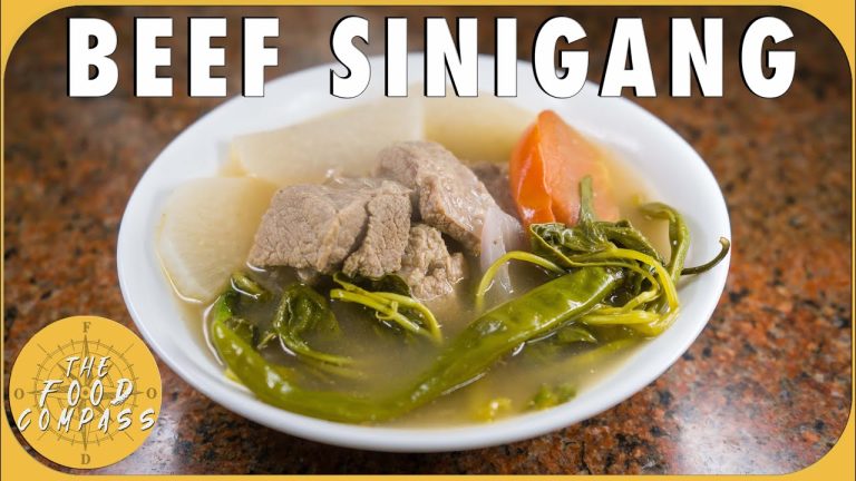 Beef Sinigang (Sinigang na Baka) Recipe | How To Cook Beef Sinigang | The Food Compass