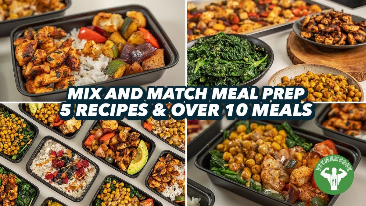 Mix and Match Meal Prep – 5 Recipes and over 10 Meals