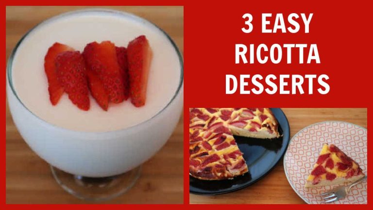 3 Easy Ricotta Dessert Recipes | Low Carb Keto Friendly Desserts