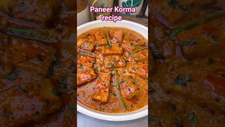 Paneer Korma Recipe #recipe #food #cooking #indianrecipe #potatosnacks #recipeoftheday #paneer