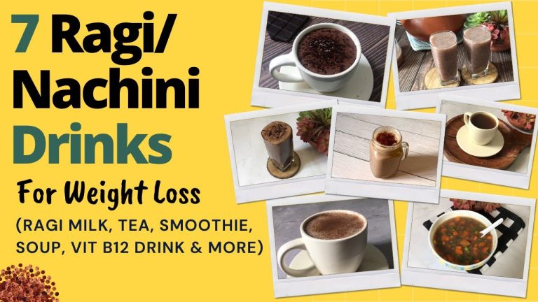 7 Healthy Ragi / रागी Drinks Recipe | Nachini Milk, Smoothie, Ambli, Soup, Vit B12 Drink | Fat Loss