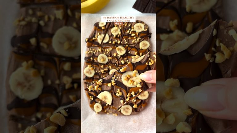 Chocolate Peanut Butter Yogurt Bark😍 #healthyrecipes #healthysnacks #snackideas