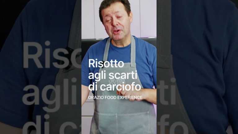 RISOTTO AGLI SCARTI DI CARCIOFO – Un piatto squisito!