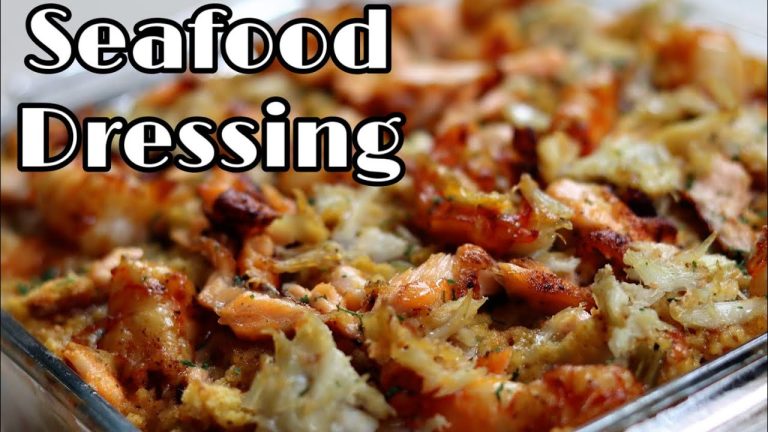 Seafood Cornbread Dressing Recipe | How to Make Cornbread Dressing | Cornbread Stuffing Recipe