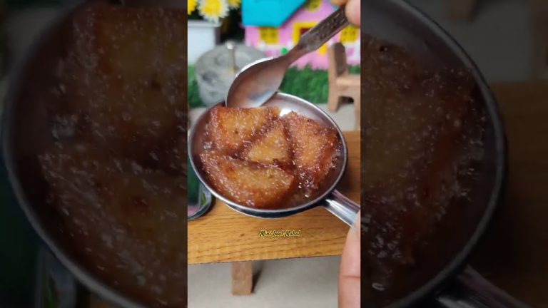 Bread Custard Recipe | Custard Dessert #minifoodmahal #sweet