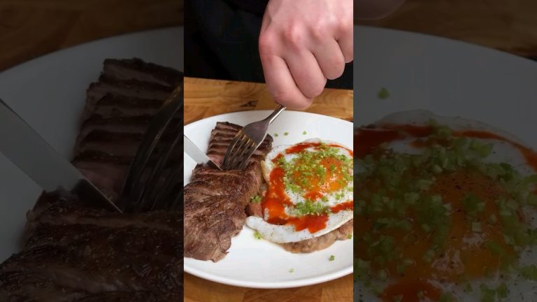 Steak, Eggs & Refried Beans LIKE A CHEF