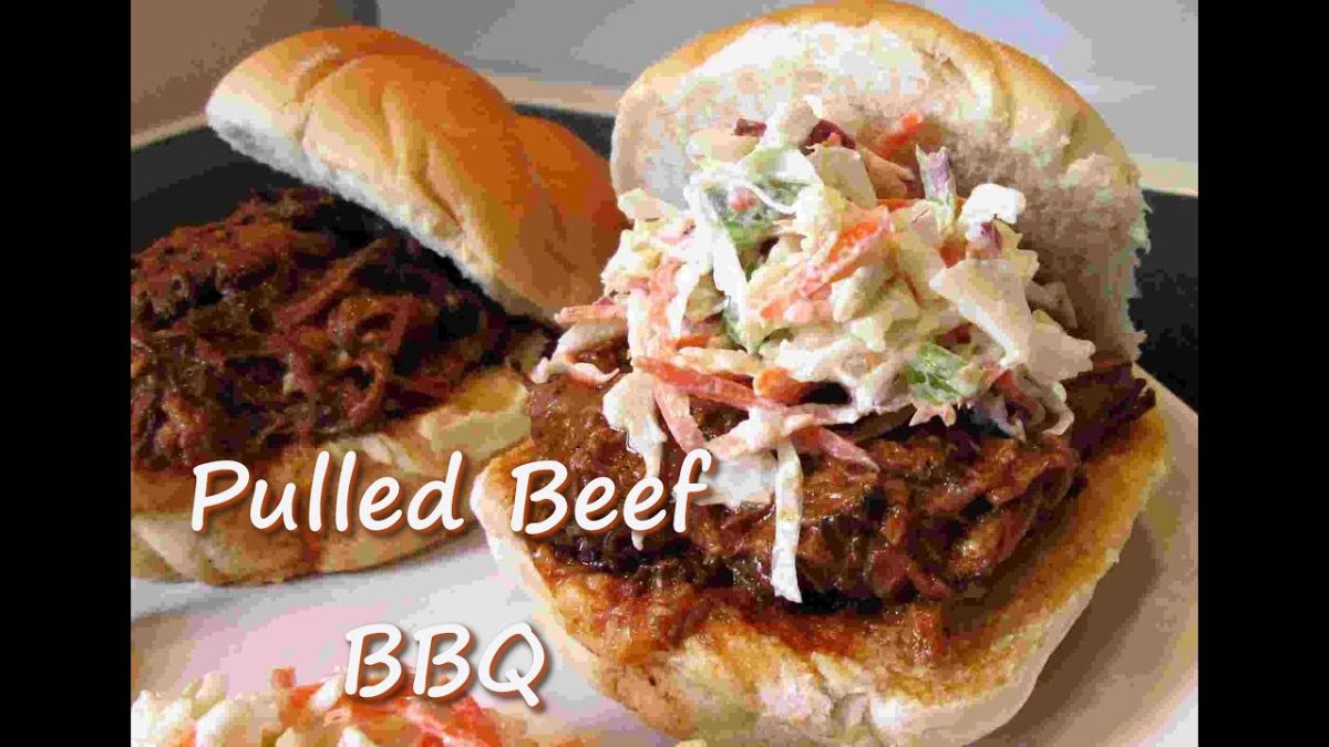 How to Make PULLED BEEF BBQ Sandwich ~ Slow Cooker Shredded Beef Recipe