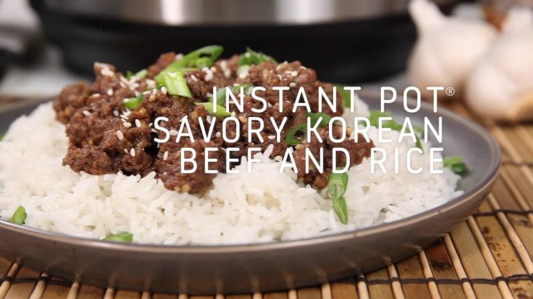 Instant Pot Savory Korean Beef and Rice