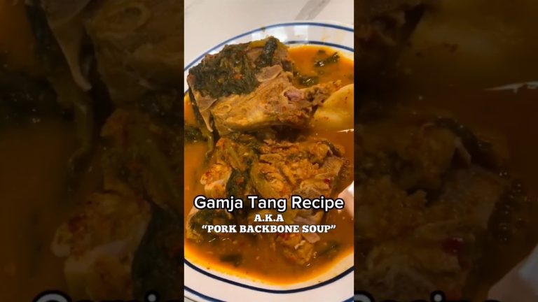 Pork Bone Soup Recipe | Gamjatang 🔥