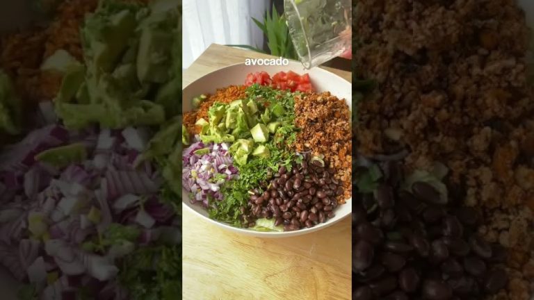 Vegan Burrito Bowl 🌱 #recipe #cooking #cookingchannel #vegan #healthyrecipe