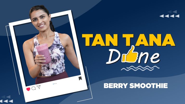 Berry Smoothie | Tan Tana Done | Vegan | Dairy Free | Pre Workout Smoothie | Sanjeev Kapoor Khazana