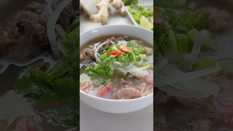Authentic Quick and Easy Vietnamese Instant Pot Beef Noodle Soup Recipe (Phở Bò) #shorts