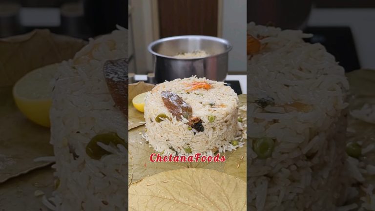 Bagara Rice & Prawns Fry🤤 ఎవరికి ఇష్టం yummy combo?🤔 Nonveg Meals, Veg Pulao #biryani #seafood