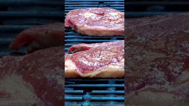 Grilled Steak with Garlic Herb Butter #shorts