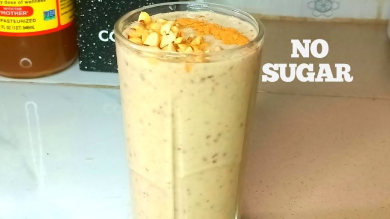High Protein Oats Breakfast Smoothie Recipe / No sugar / Gluten free