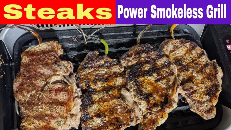Steaks, Power Smokeless Grill XL