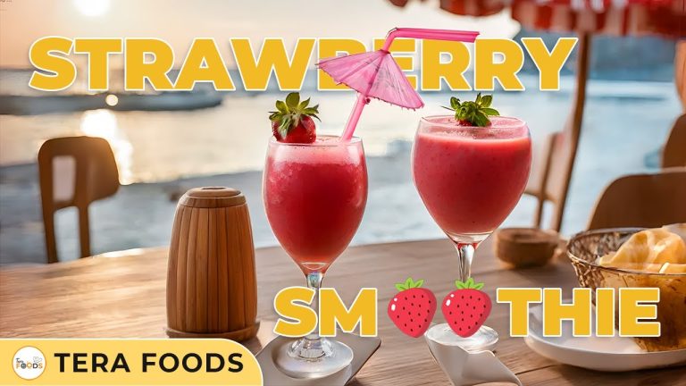 How To Make Strawberry Smoothie For Ramadan | McDonald's Style Smoothie | Ramazan Special Recipe