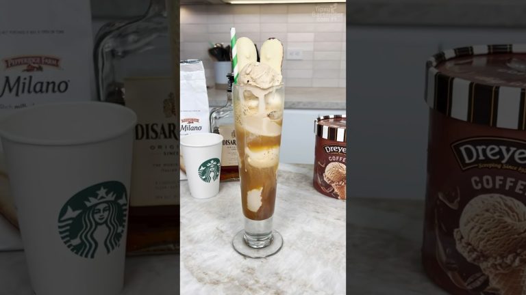 Amaretto espresso ice cream float #icecream #coffee #espresso