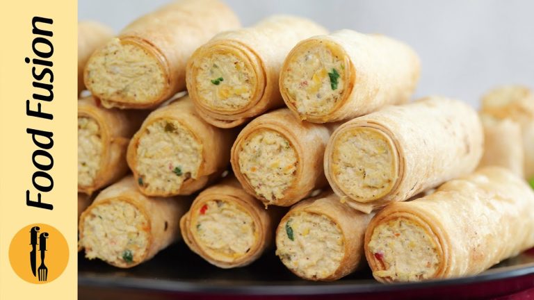 Samosa Roll with Creamy Chicken Filling – Iftar Recipe Idea by Food Fusion