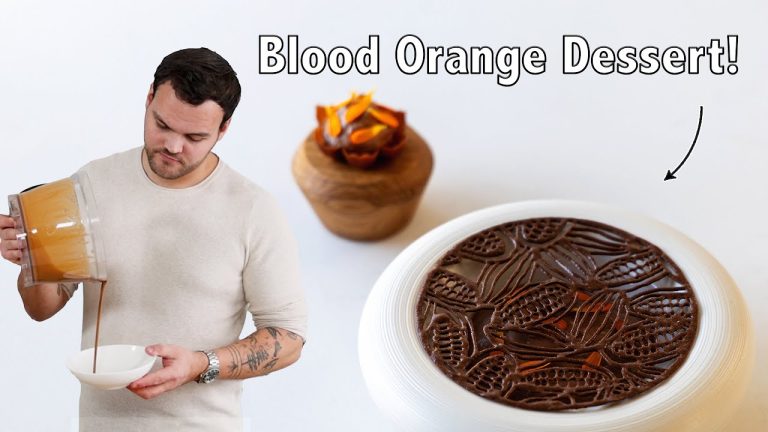 How To Make The Perfect Blood Orange Dessert! Chocolate & Hazelnut Recipes! Fine Dining Dessert