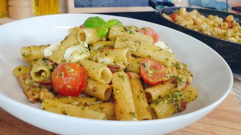 Pasta al pesto | pesto pasta | receta de pesto | como hacer pasta al pesto | recetas fáciles