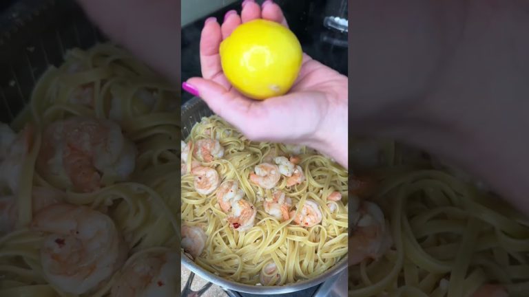 Shrimp aglio e olio! #shrimppasta
