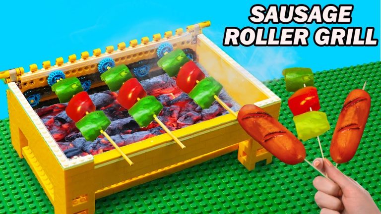 Build LEGO BBQ Grill Machine: Hot Dog and Kebab Cooking – Lego Technic