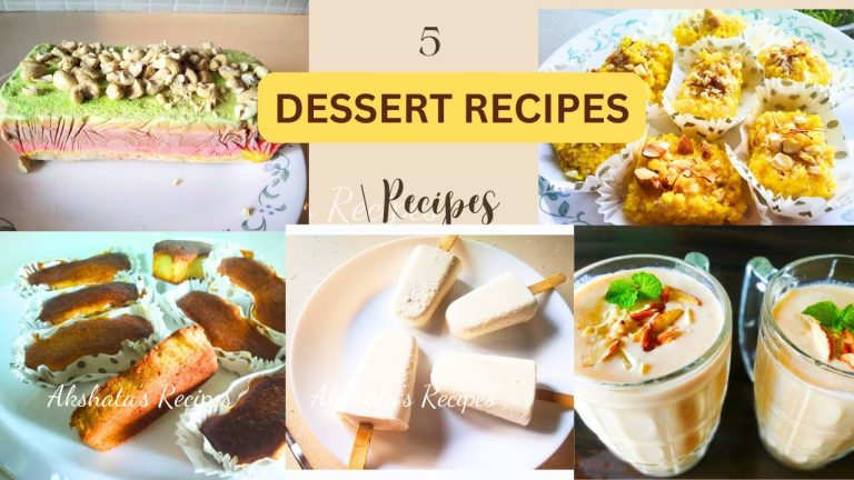 5 dessert recipes|Easy and quick|@akshatasrecipes
