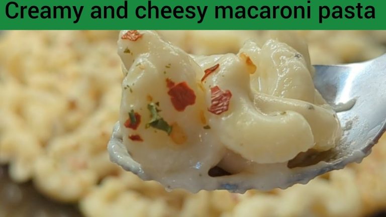 restaurant style creamy and cheesy white sauce pasta or macaroni | quick and easy