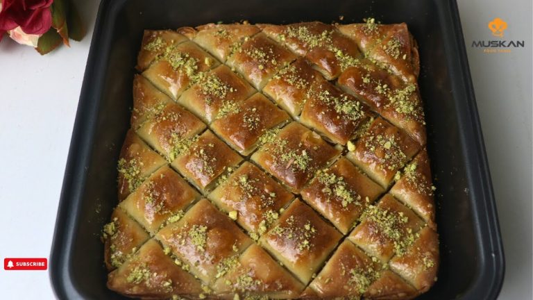 Homemade Turkish Baklava!! 10 minutes Dessert Recipes!!