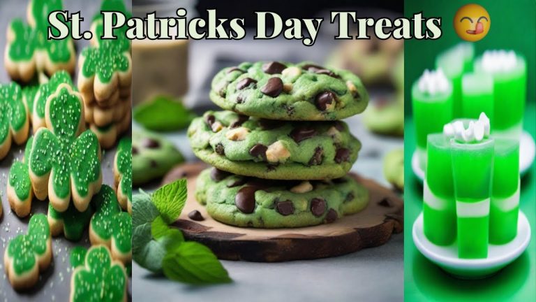 3 St. Patrick's Day Treats! Yummy & Easy Recipes | Dessert | Cookies | Jello Shots