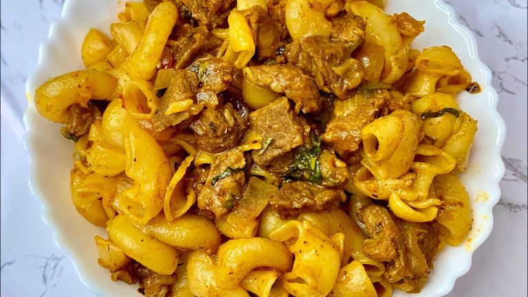 Mutton Macaroni | Macaroni Mutton Masala | How to make MACORONI NON STICKY | Pasta recipes Indian