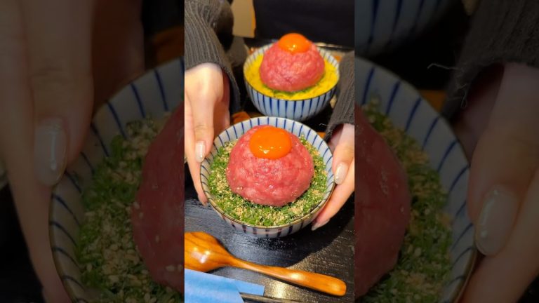 とれたてマグロから新鮮なネギトロ丼ができるまで😋#たもグルメ #japanesefood