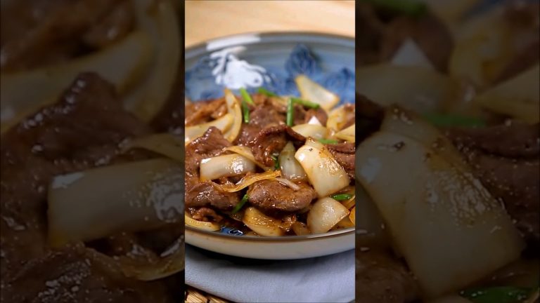 How to make Beef Onion Stir Fry 🥩#cooking #shorts