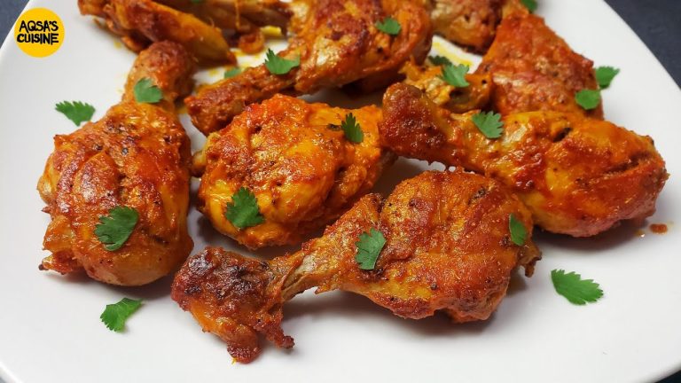 Tandoori Chicken Steam Roast with BBQ Chutney, Tandoori Chicken Tangdi Kebab Chicken Drumstick Kabab