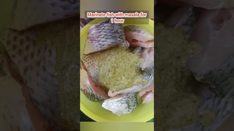 Green masala fish fry #fishfry #seafood #lunch #dinner #recipe #snacks #cooking #tamil #shortsfeed