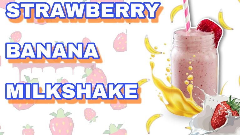 strawberry banana milkshake | How to Make Strawberry banana milkshake recipe