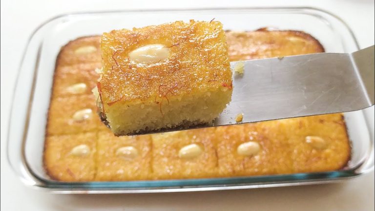 Basbousa Arabic Sweet Recipe | Arabic Dessert | Tasty Kitchen